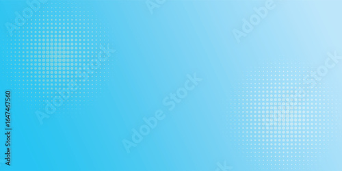 Halftone dots on blue background. Comic pop art style blank layout. Template design for comic book, presentation, sale or web banner. eps10