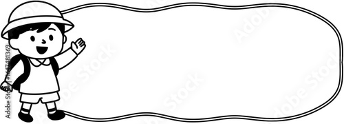 black and white frame