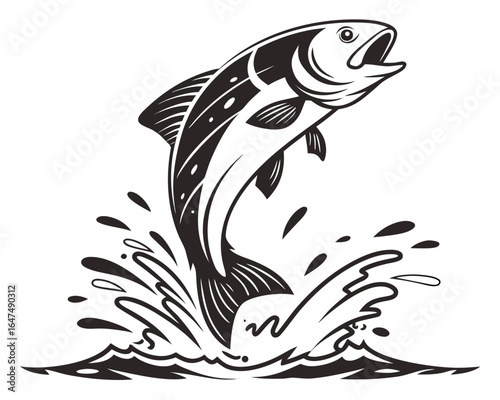 black and white fishes