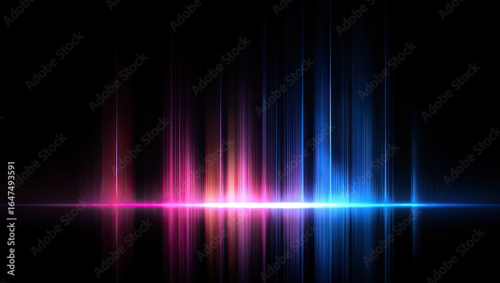 Abstract vibrant light streaks on dark background Abstract vibrant light streaks on dark background