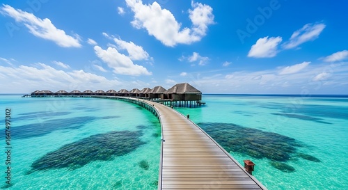 Fototapeta Naklejka Na Ścianę i Meble -  tropical beach in maldives