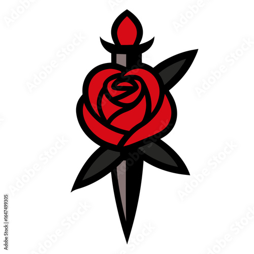 red and white flower with wings