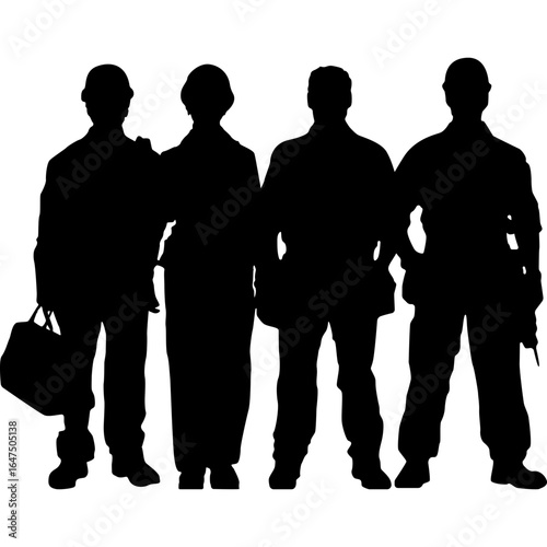 Worker Silhouette Vector