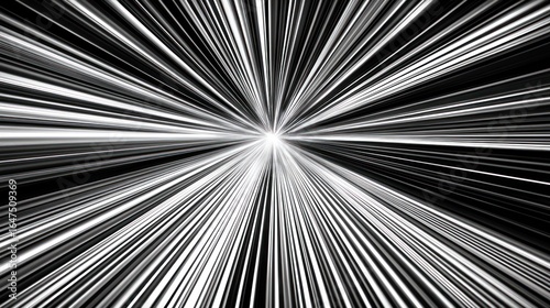 Abstract radial lines converging to a central point, creating a dynamic and energetic visual effect
