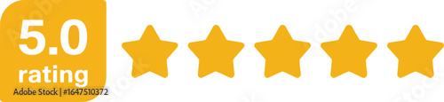 Five stars rating review feedback customer experience service quality satisfaction excellent best score gold silhouette