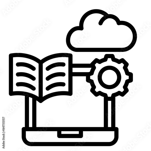 Data Library  Icon Element For Design