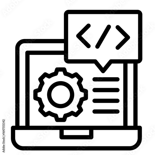 Coding  Icon Element For Design