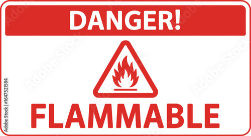 Danger flammable warning sign hazard safety fire caution flammable material flammable liquids flammable risk silhouette