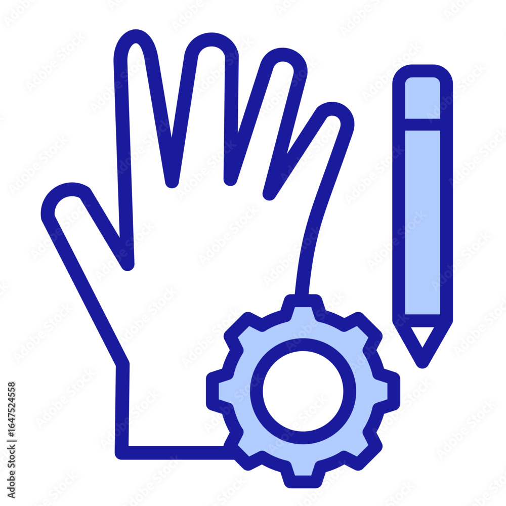 Obraz premium Hands On Activities Icon Element For Design