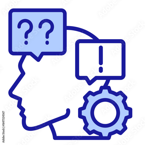 Critical Thinking  Icon Element For Design