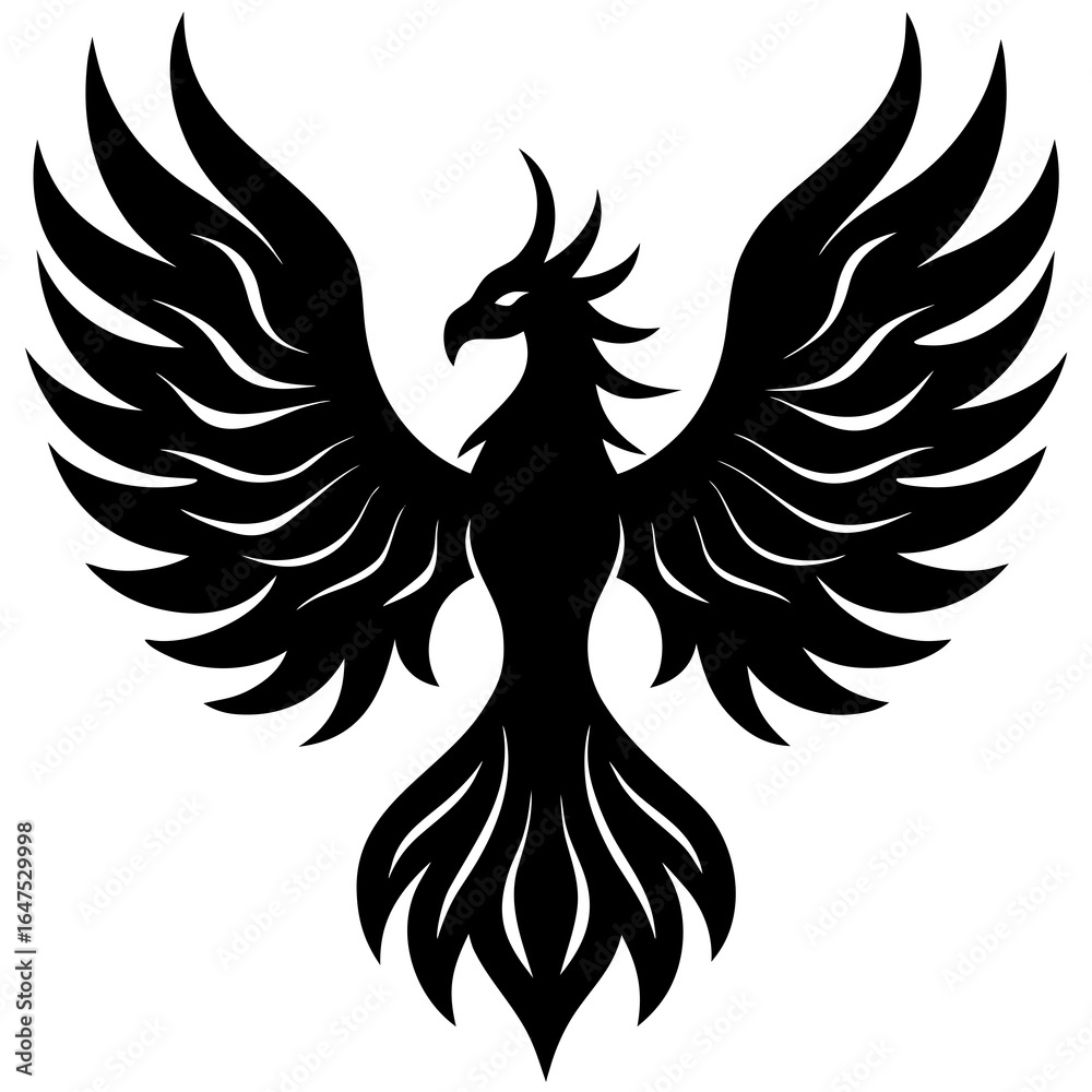 Fototapeta premium eagle with wings vector illustration 