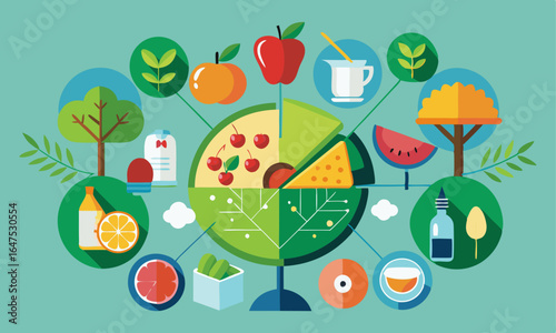 Download Set Of Main Food Groups, Vector . This Icon Concept Isolated Premium Vector. 