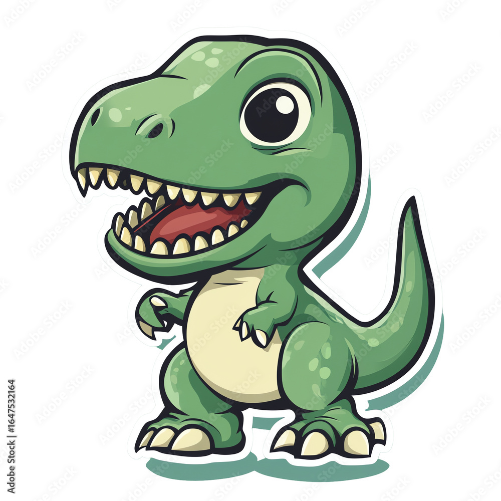 Fototapeta premium Cute Tyrannosaurus Rex Mascot Logo