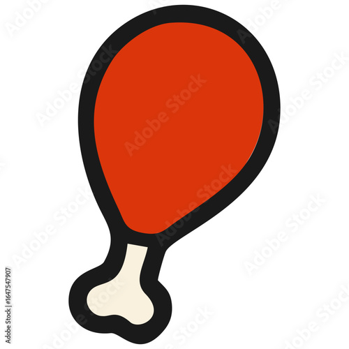 Chicken drumstick icon
