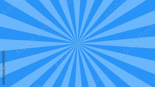 Spinning blue sunburst video, thin pattern