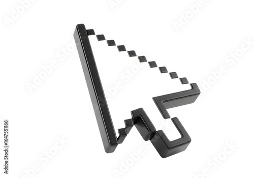 Retro 3d pixel mouse cursor icon illustration isolated on transparent background
By Andy March