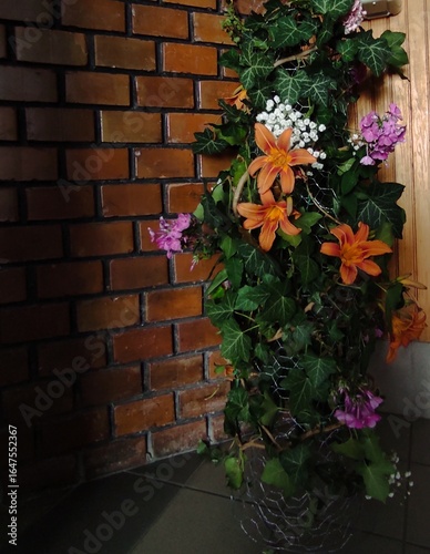 flowers on the wall