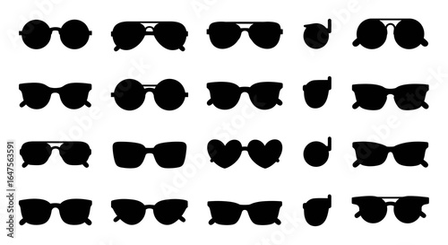 Stylish sunglasses collection, cool shades for summer fun, vintage and modern eyewear fashion accessories