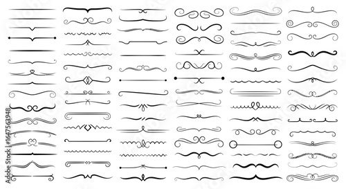 Elegant ornamental divider collection for professional design projects and invites offering endless stylish layout options