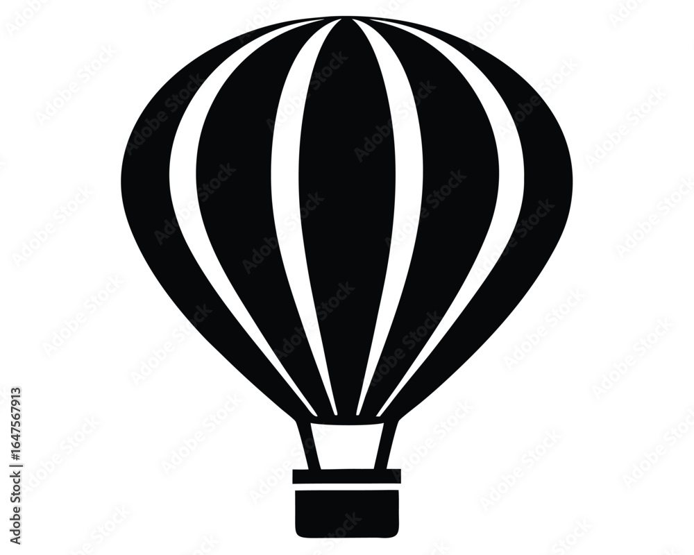 Fototapeta premium Hot Air Balloon Icon Classic Design for Travel and Adventure