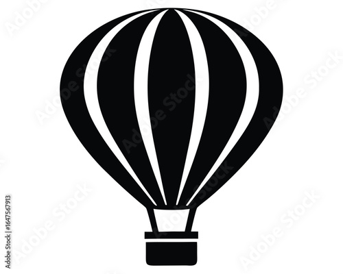 Hot Air Balloon Icon Classic Design for Travel and Adventure