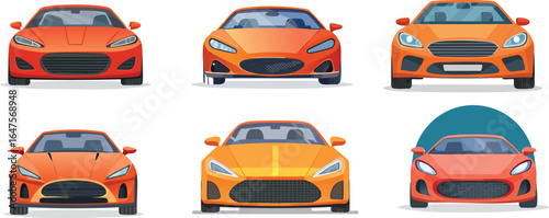 Collection of Modern Sports Cars.
