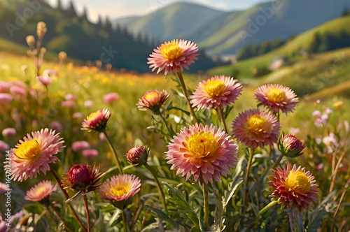 flowers in the mountains