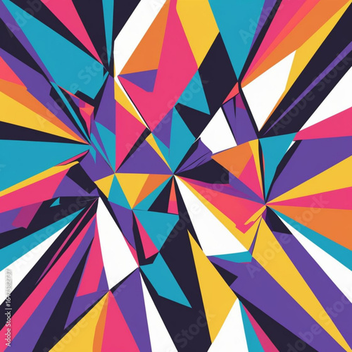 Wallpaper Mural Geometric Explosion Torontodigital.ca