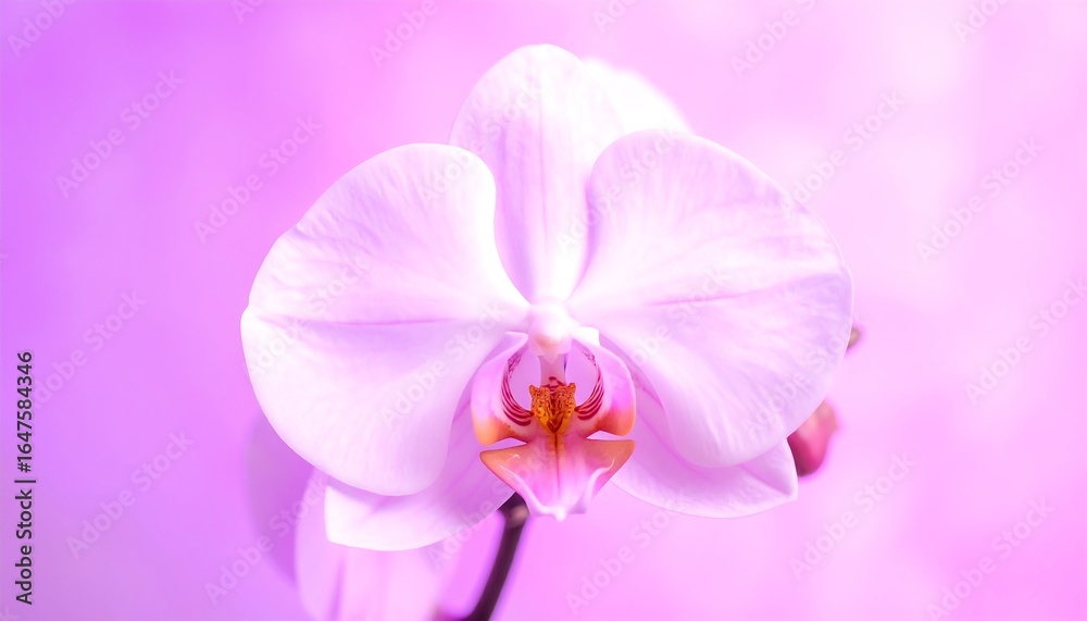 Obraz premium Close-up of a delicate, pale pink orchid