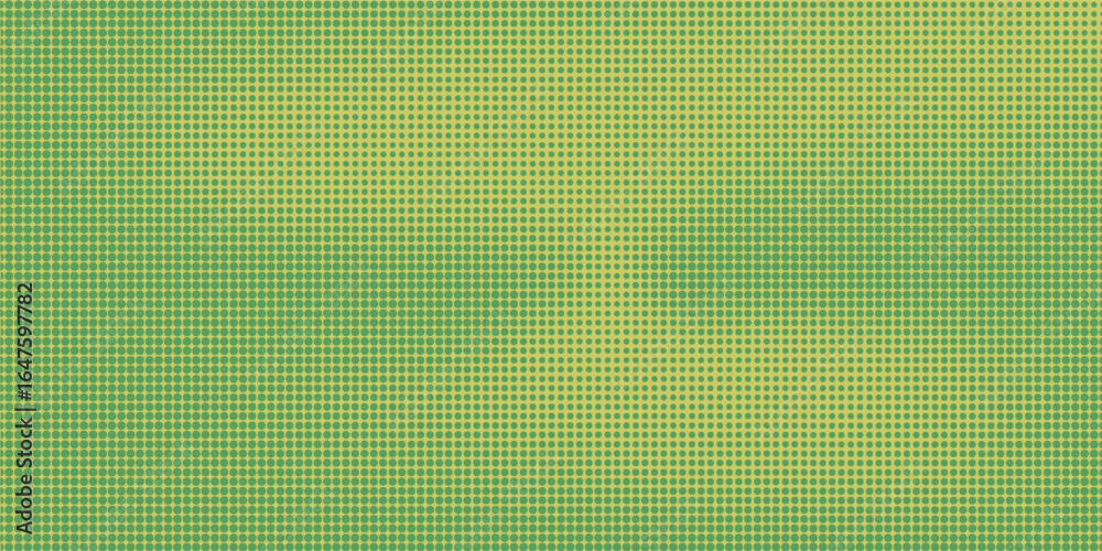 Fototapeta premium Fun Green and Yellow pop art background with halftone in retro comic style, vector illustration eps10
