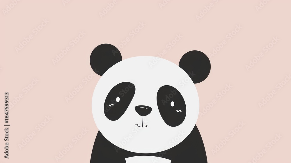 Naklejka premium Cute Cartoon Animal