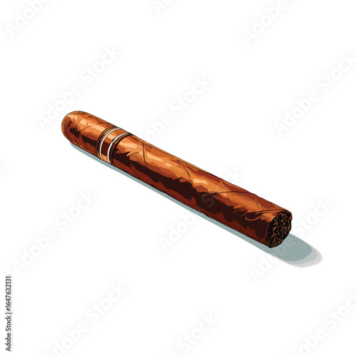 Vector illustration of cigar vector