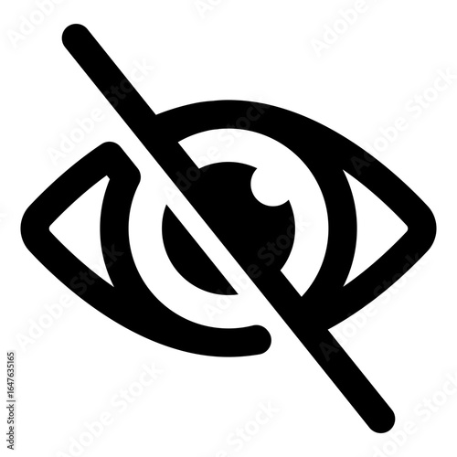 Crossed Out Eye Icon