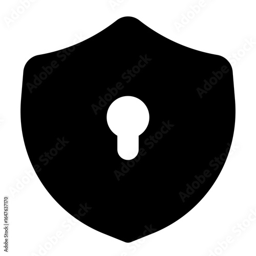 Shield Keyhole Security Icon
