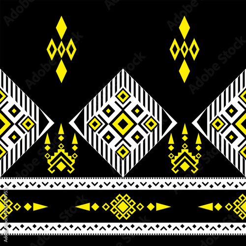 Tribal geometric textile pattern, ethnic, aztec, fabric, decorative, wall, wallpaper, wrapping paper, fabric, silk, scarf, pillow, book, backdrop and etc.