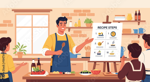 Cooking Class Presentation on Steps for Preparing Delicious Dish