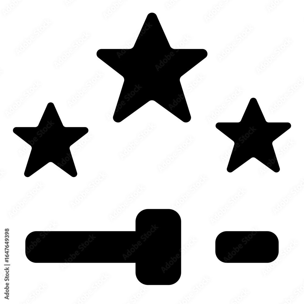 Obraz premium Four Stars E Commerce Rating Icon