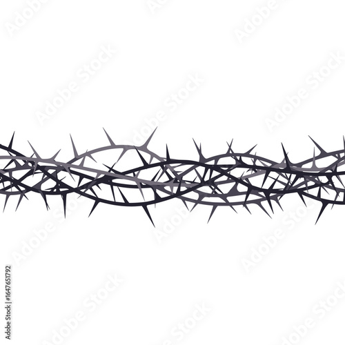 Crown of thorns symbol of suffering passion sacrifice and redemption