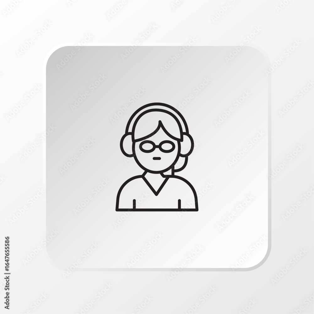 Fototapeta premium Audio Learning Icon