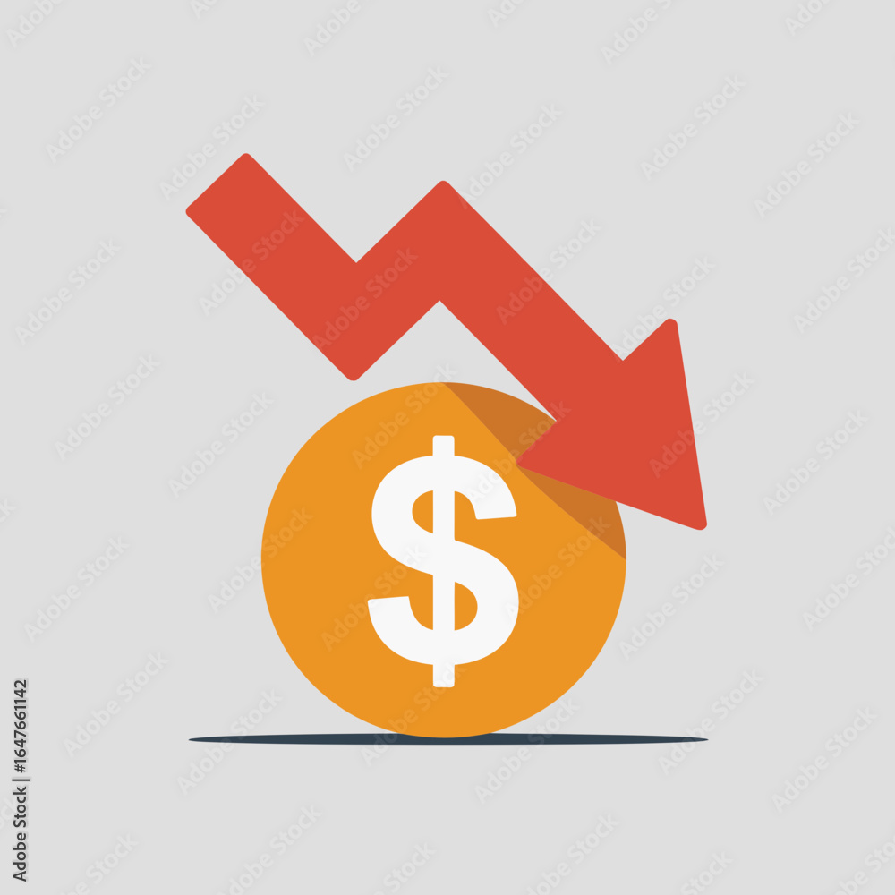 Obraz premium dollar and euro