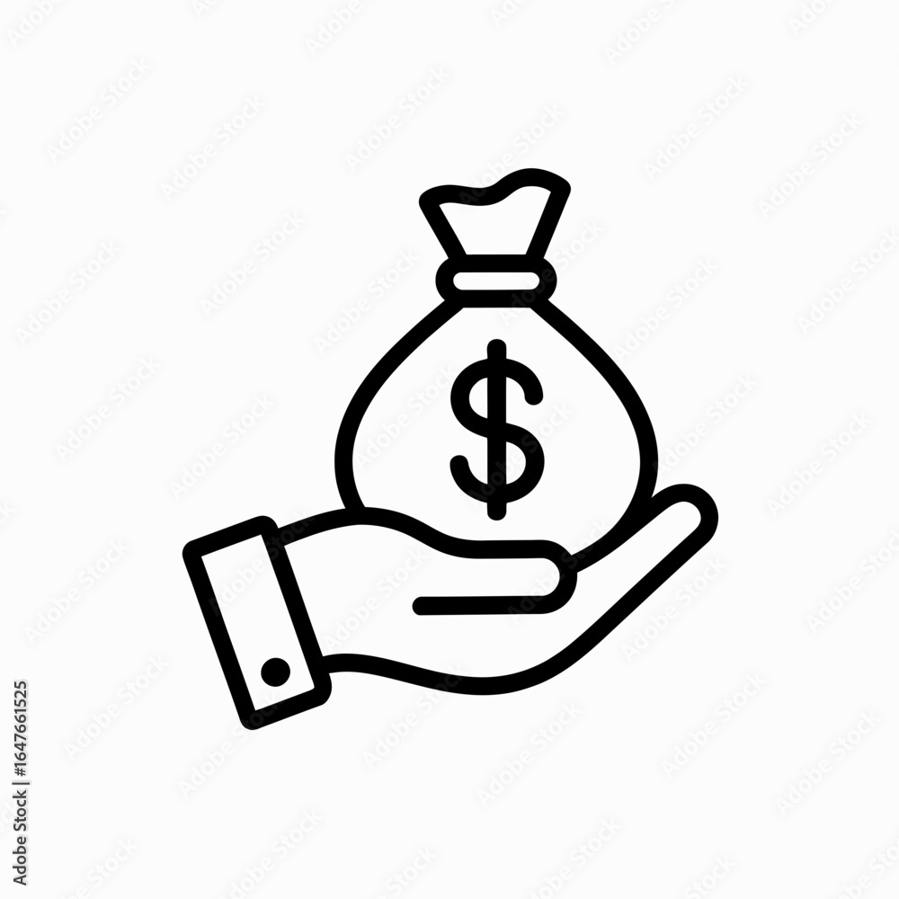hand holding a dollar sign hand holding a dollar sign
