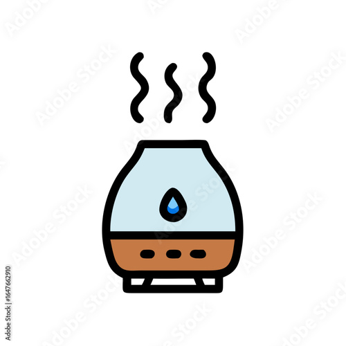 Aromatherapy Diffuser releasing therapeutic fragrance, humidifier, vapor, and essential oil blend