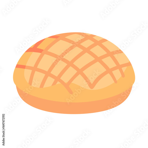 Delicious Melon Pan Sweet Bread with Crispy Crumbly Cookie Crust Topping