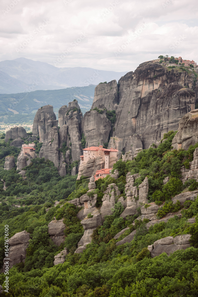 Naklejka premium meteora monastery greece