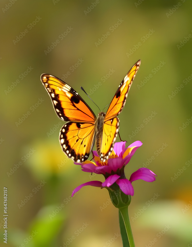 butterfly on flower butterfly on flower