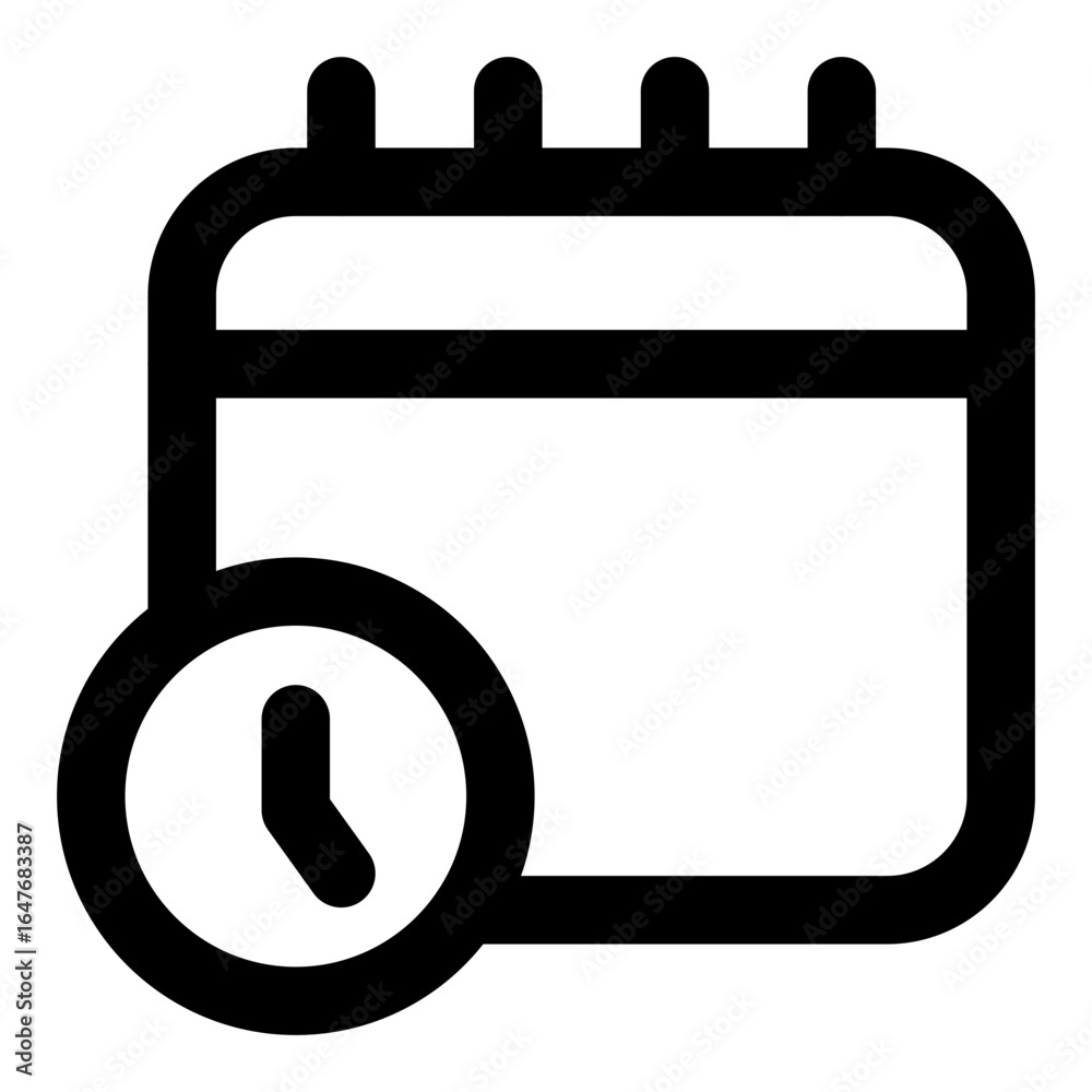 Calendar Clock Icon Calendar Clock Icon