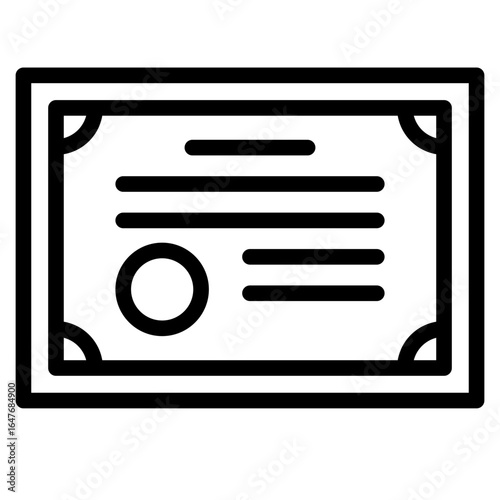 License icon vector illustration