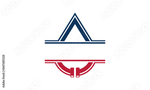 A graphic image with a home plumbing theme, set against a white background. Vector graphic base.