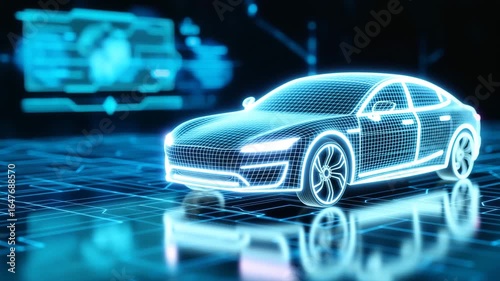 Electric Vehicle: Global Network, Futuristic Design, Seamless Transition