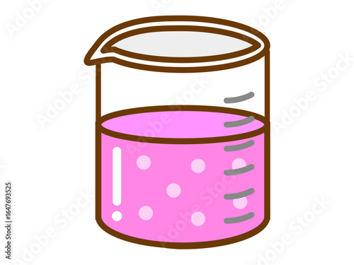 ビーカーのアイコンイラスト素材3